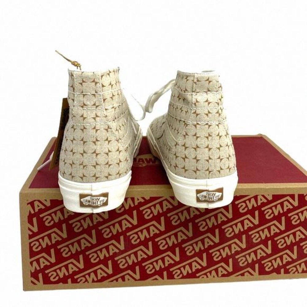 VANS Sk8-Hi Tapered Shoes High Top Canvas Beige VN0A5KRUBRO Sneakers Size Men’s - Picture 6 of 10